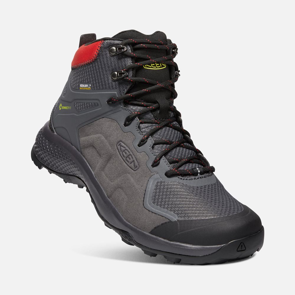 Keen Outdoor Bot Erkek Koyu Gri - Explore Waterproof - Türkiye TLYB19467